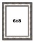 Photo Size Slim Profile Silver Frame - UV Acrylic, Foam Board Backing, Hanging Hardware